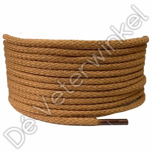 *Round COARSE 4mm Cotton Cognac - per pair *Round COARSE 4mm Cotton Cognac - per pair