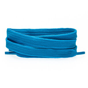 *Plat 8mm polyester Azuurblauw - per paar *Plat 8mm polyester Azuurblauw - per paar