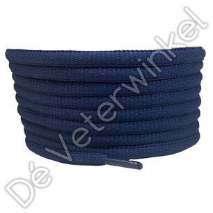 Ovaal sportveter 6mm Jeansblauw - per paar Ovaal sportveter 6mm Jeansblauw - per paar