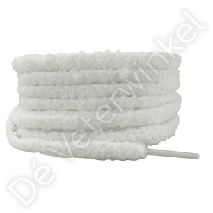 Fluffy veters 10mm Natural-White - per paar Fluffy veters 10mm Natural-White - per paar