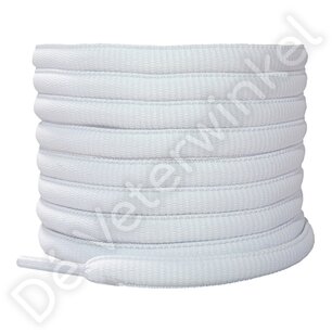 Ovaal sportveter 9mm Wit - per paar Ovaal sportveter 9mm Wit - per paar