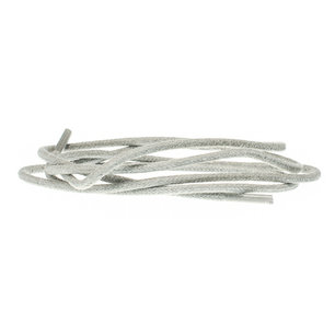 *Rond 2mm wax Lichtgrijs - per paar *Rond 2mm wax Lichtgrijs - per paar