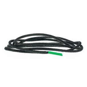 *Rond 2mm wax Zwart-/ Groene pinken - per paar *Rond 2mm wax Zwart-/ Groene pinken - per paar