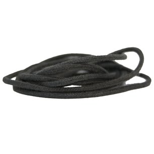 *Rond 2mm wax Donkergrijs - per paar *Rond 2mm wax Donkergrijs - per paar