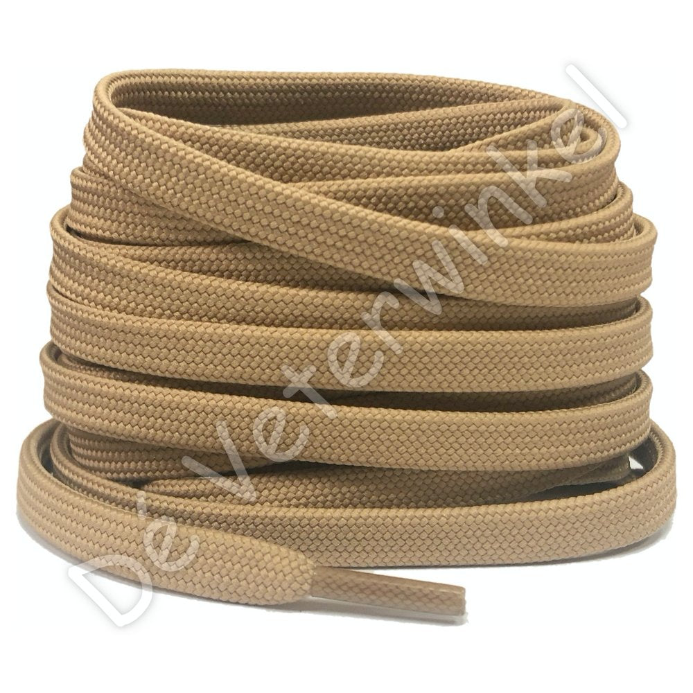 Flat 8mm polyester BeigeBrown