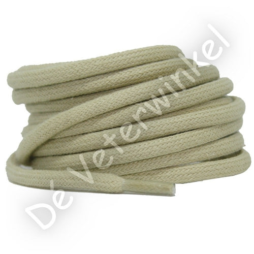 Round 5mm cotton Beige