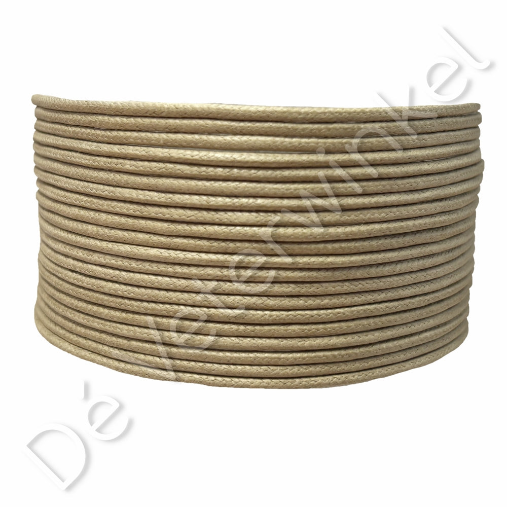 Round 2mm wax Beige