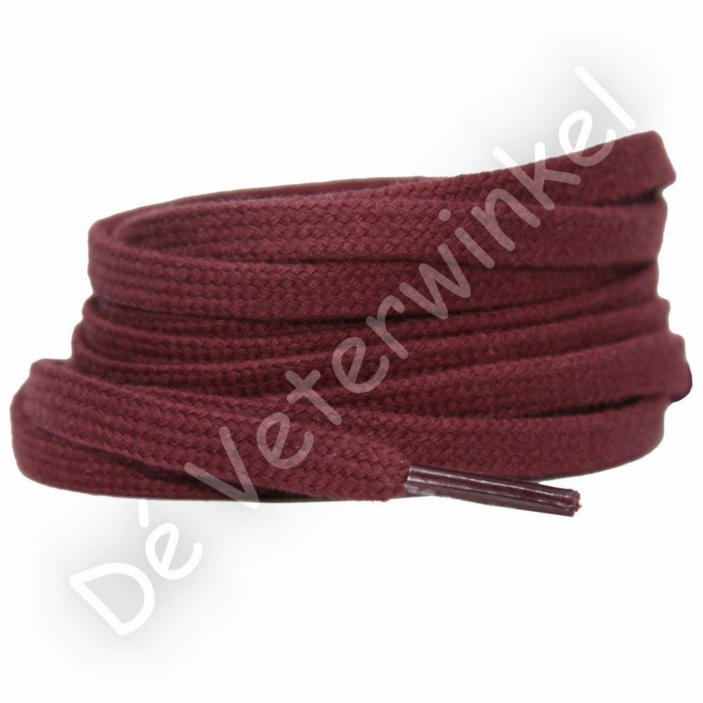 Flat cotton 6mm BordeauxRed