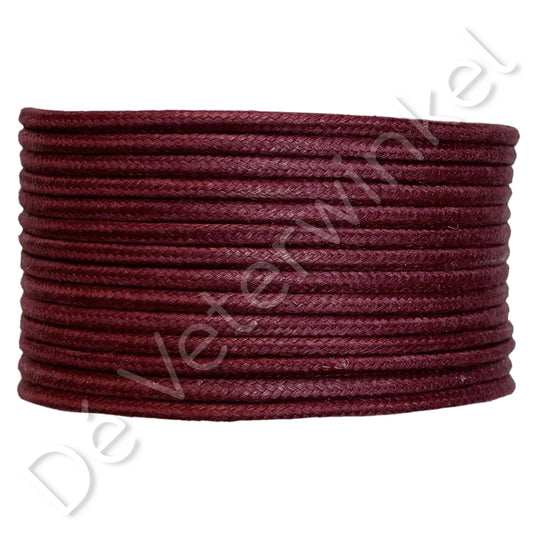 Trendlace 3mm WAX BordeauxRed