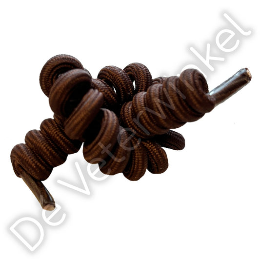 Curly laces Brown 120cm