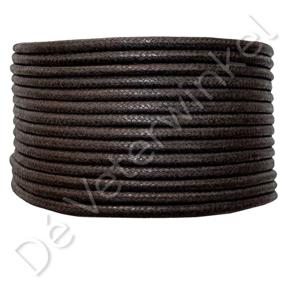 Trendlace 3mm WAX Brown
