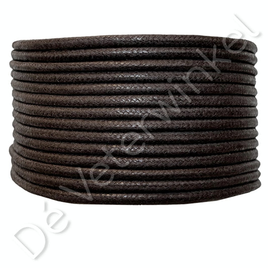 Trendlace 3mm WAX Brown