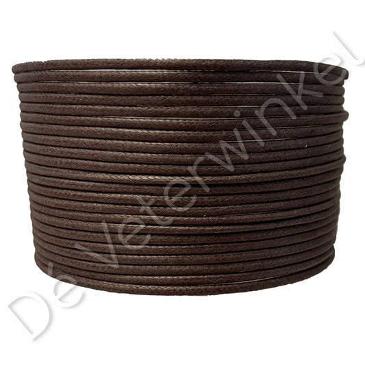 Round 2mm wax Brown