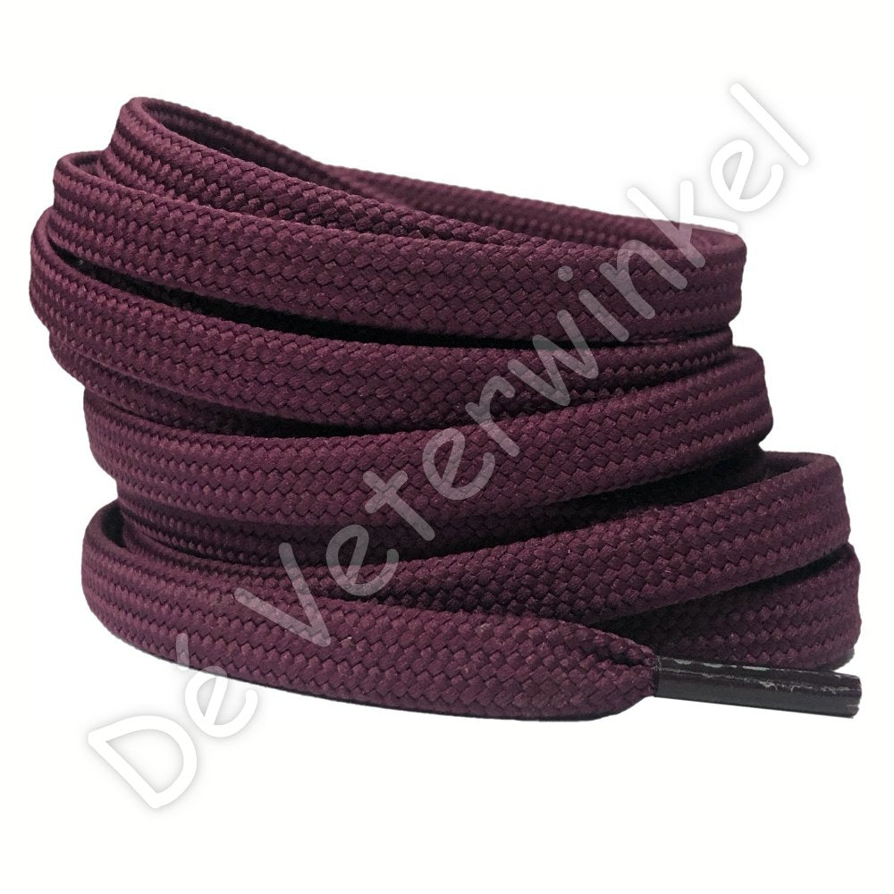 Flat 8mm polyester Burgundy