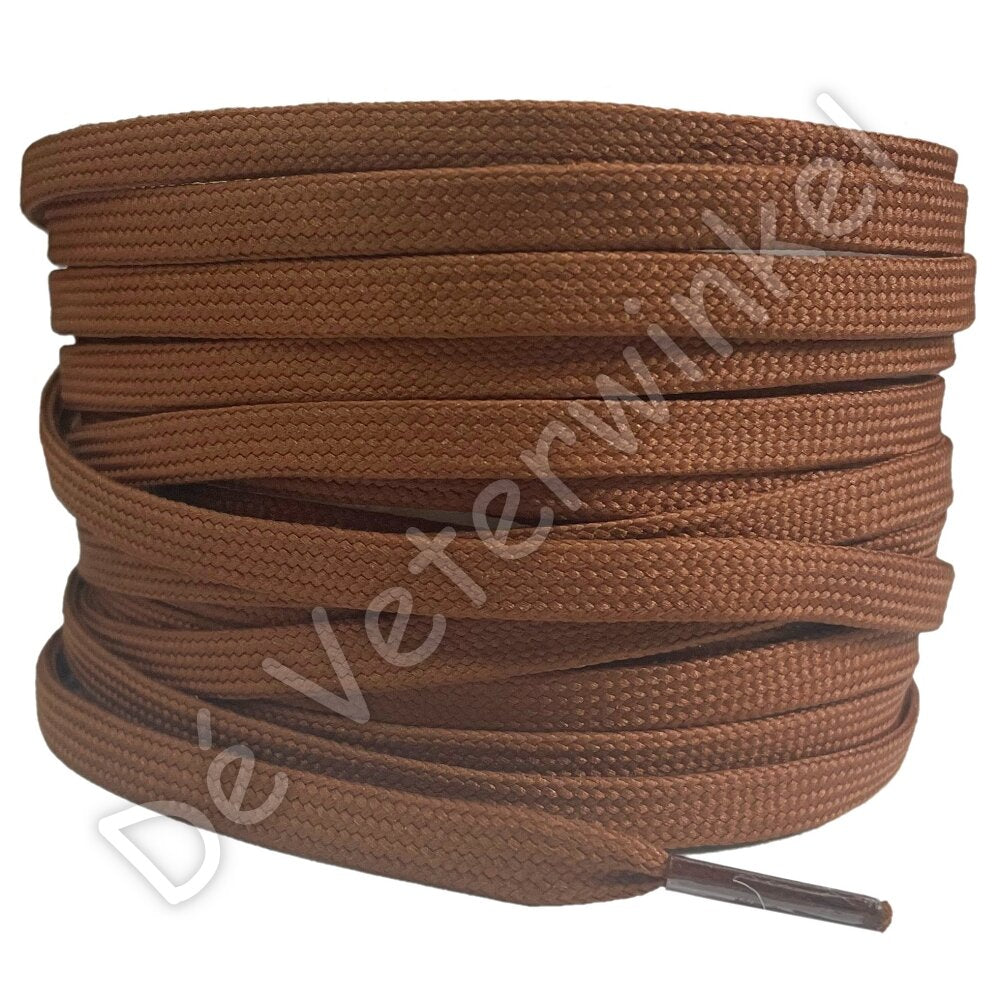 Flat 5mm polyester Cognac