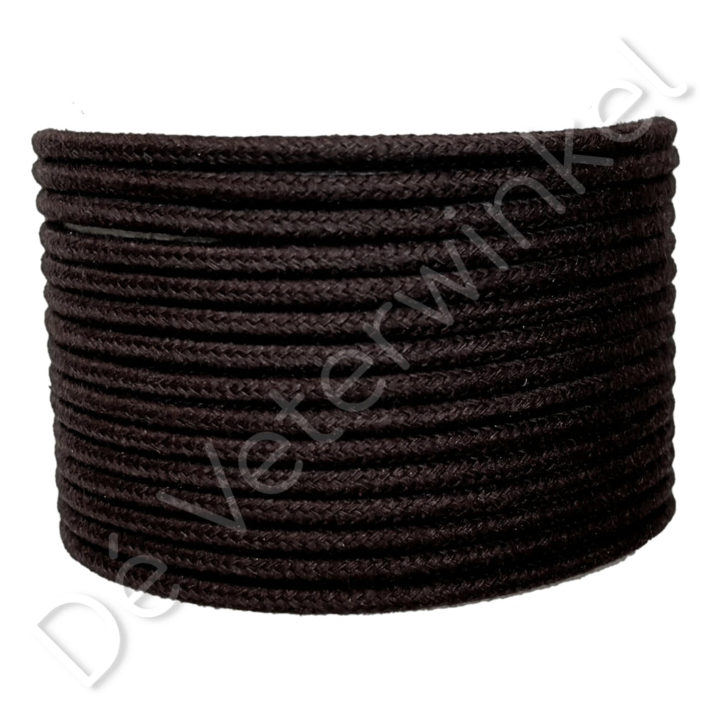 Round 4mm cotton Dark Brown