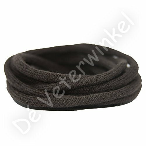 Round 5mm cotton Dark Brown