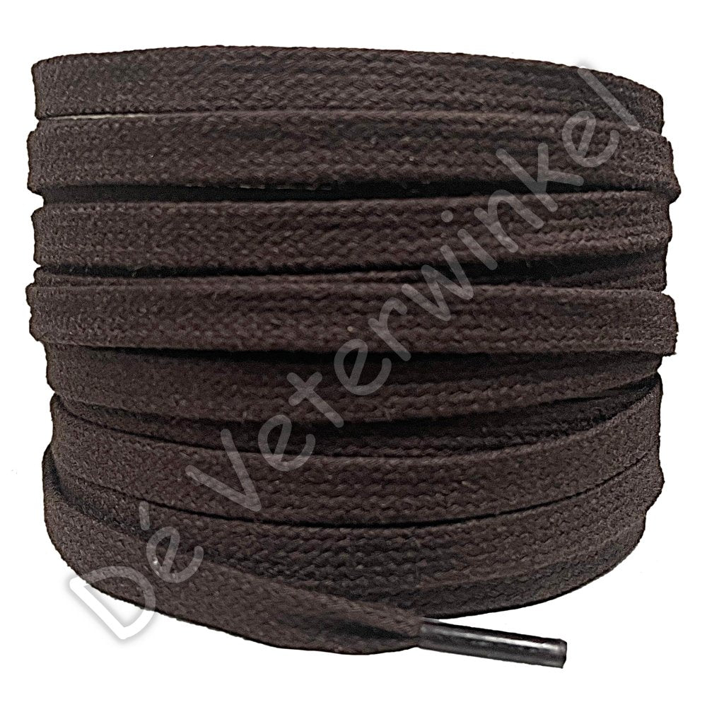 Flat 8mm cotton Dark Brown