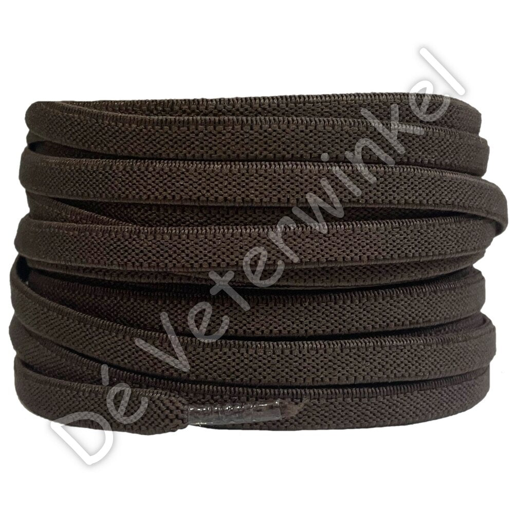 Flat ELASTIC 7mm Dark Brown
