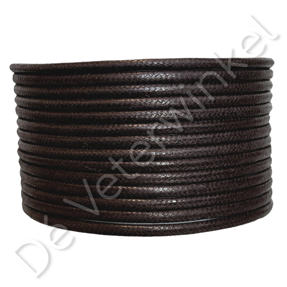Trendlace 3mm WAX Dark Brown