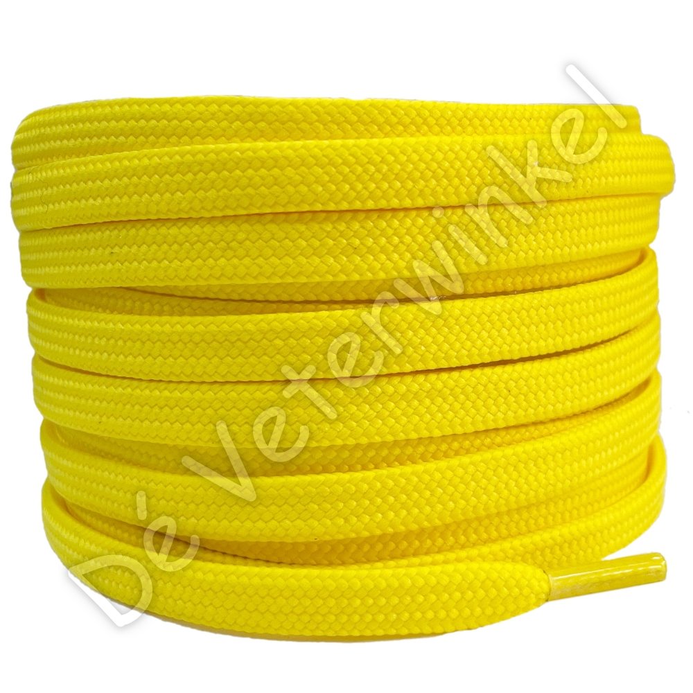 Flat 8mm polyester Yellow