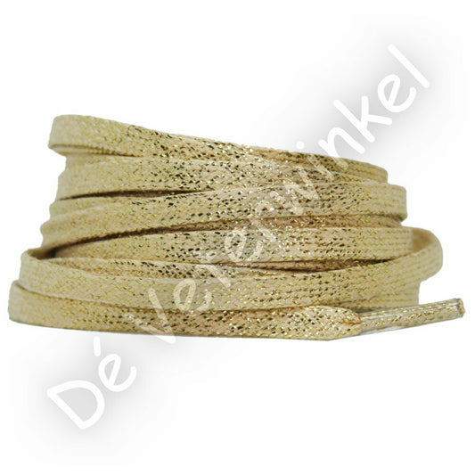 Flat cotton 6mm Gold thread