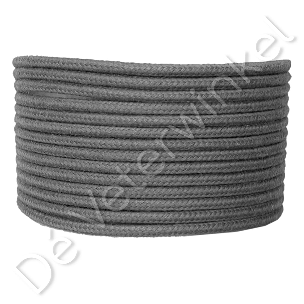 Round 4mm cotton Grey