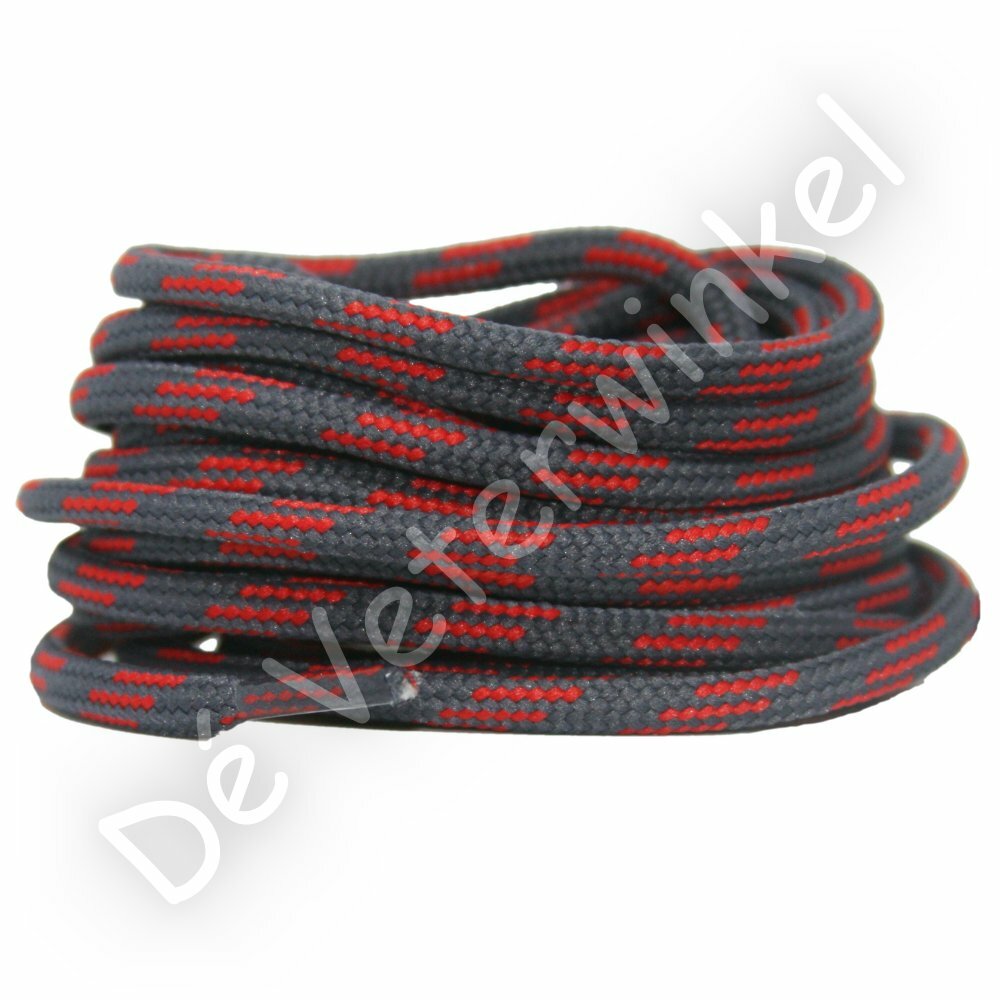 Outdoor lace 5mm Grey/Red