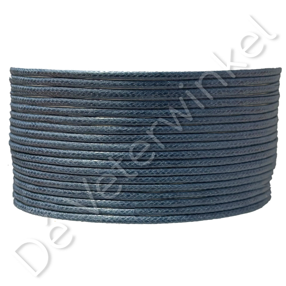 Round 2mm wax Jeans Blue