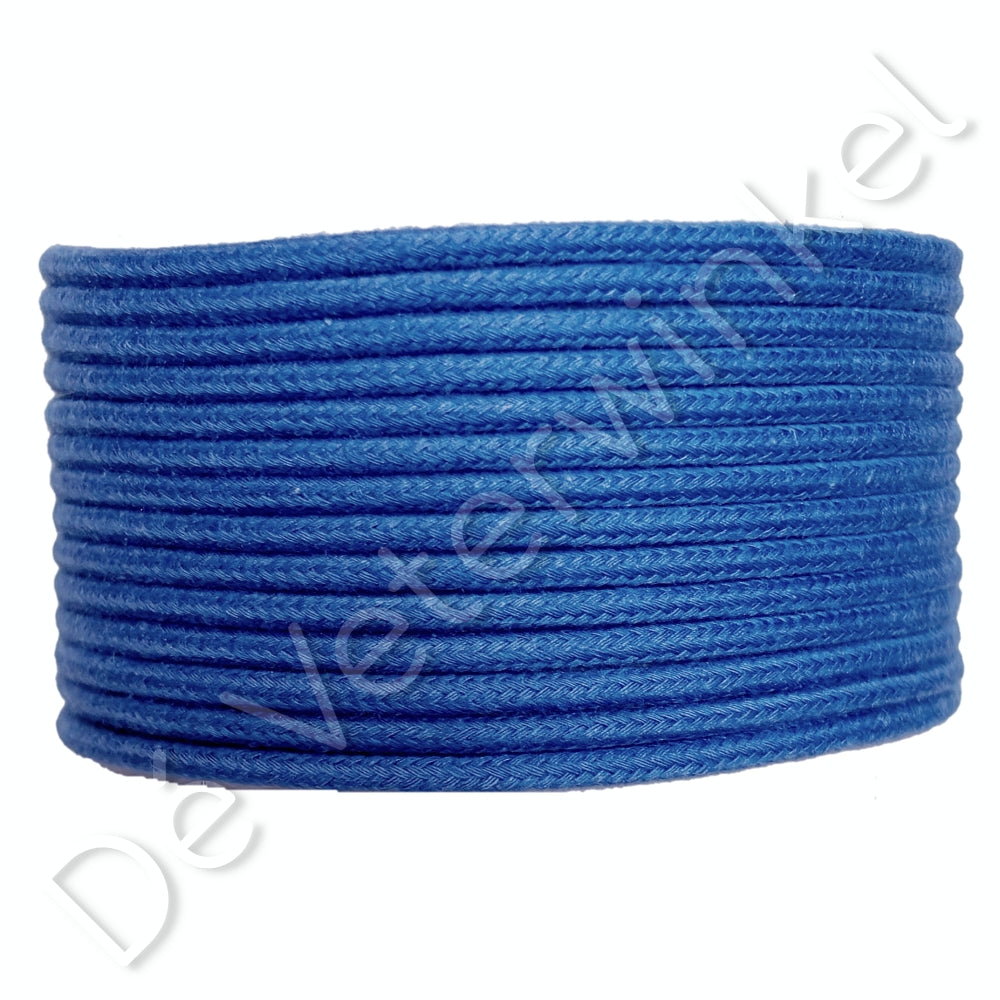 Cordlace 3mm cotton Cobalt Blue