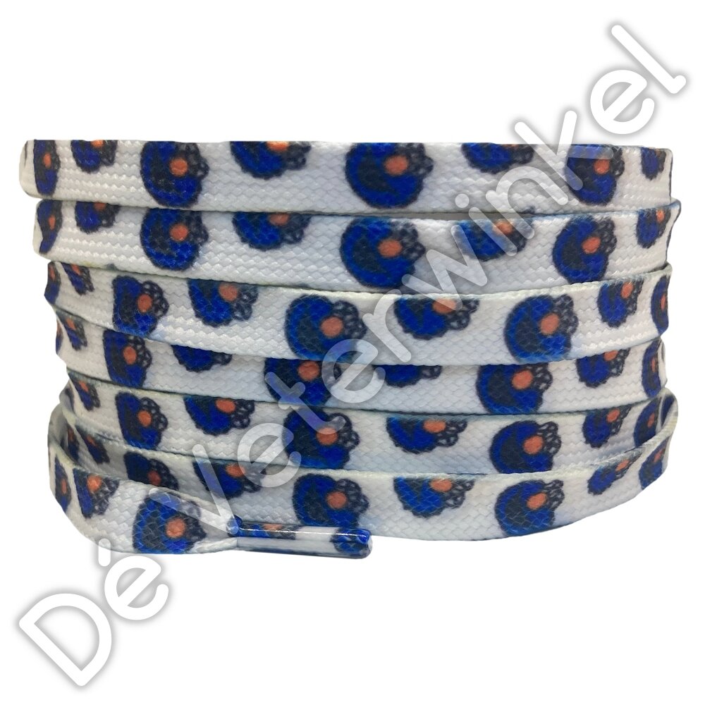 Printed lace 8mm Cookie monster