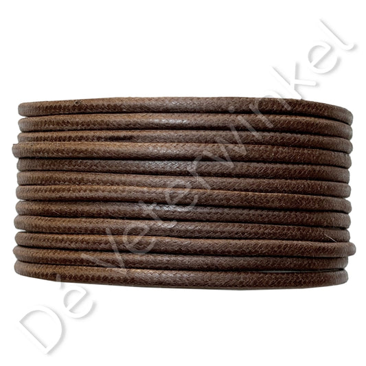 Trendlace 3mm WAX Medium Brown