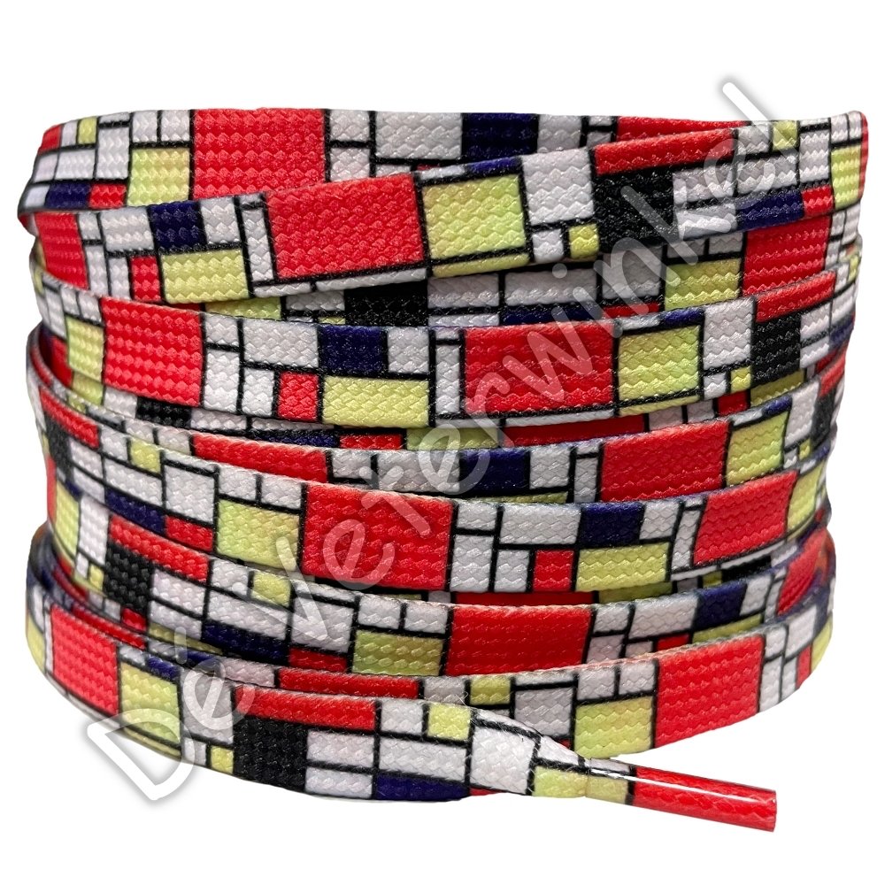 Printed lace 8mm Mondrian