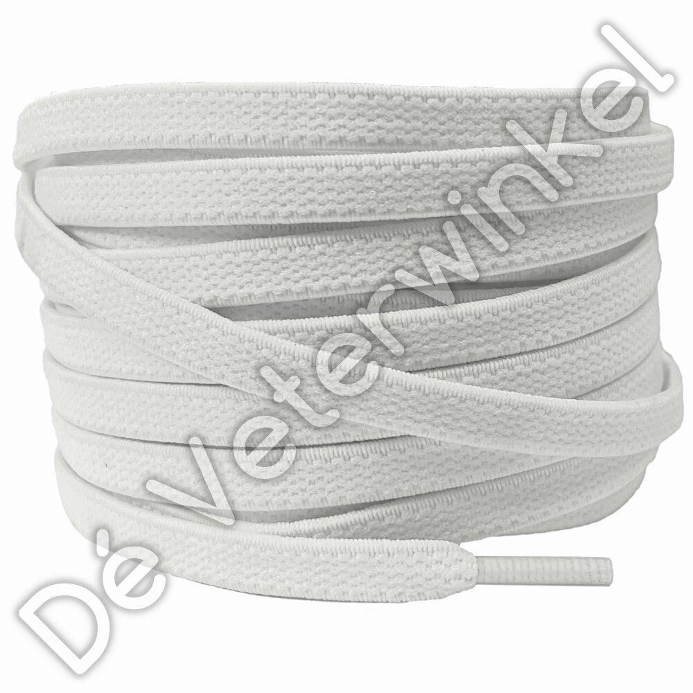 Flat ELASTIC 7mm Natural-White