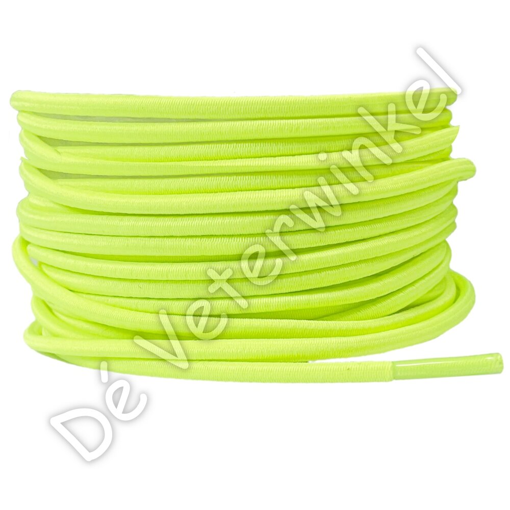 Round 3mm ELASTIC Neon Yellow