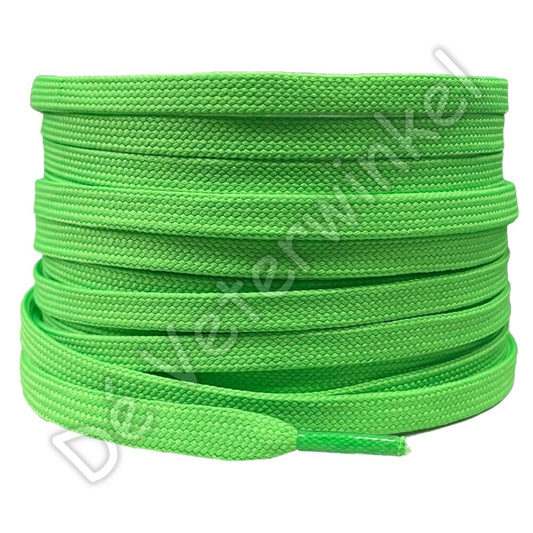 Flat 5mm polyester Neon Green