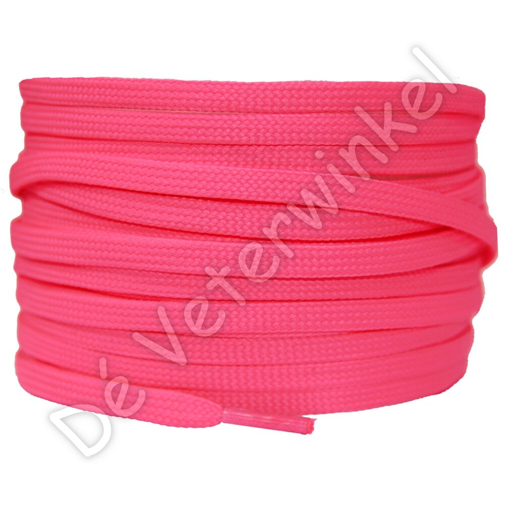 Flat 5mm polyester Neon Pink