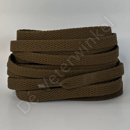 Nike laces flat 8mm Medium Brown