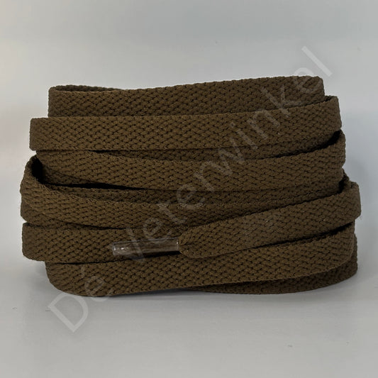 Nike laces flat 8mm Medium Brown