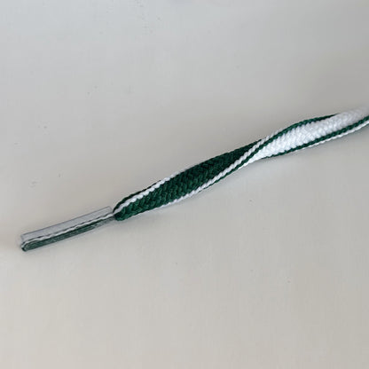 Ovale veter 5mm Two-Tone Groen/Wit
