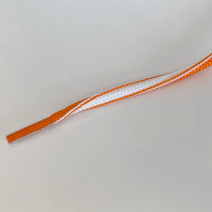 Ovale veter 5mm Two-Tone Oranje/Wit