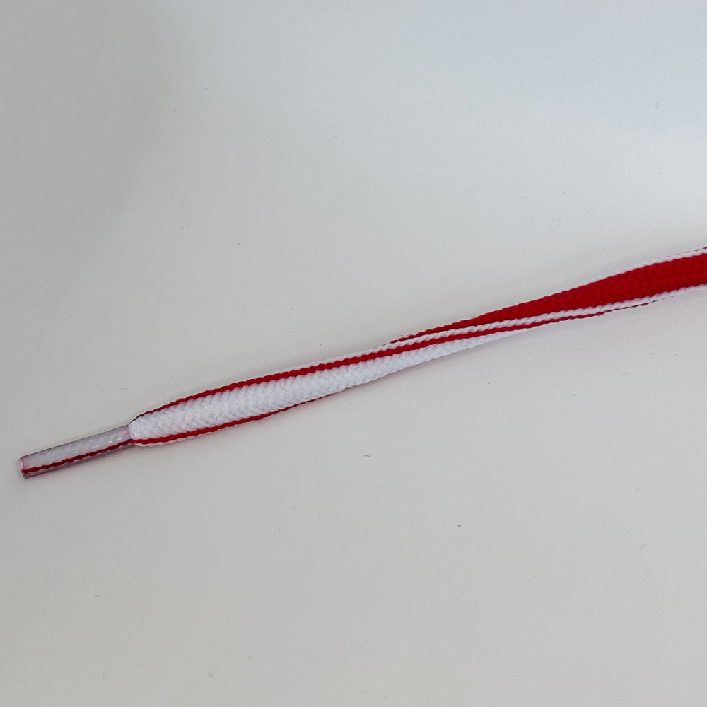 Ovale veter 5mm Two-Tone Rood/Wit