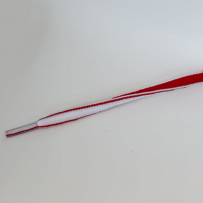 Ovale veter 5mm Two-Tone Rood/Wit