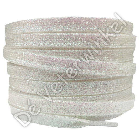 Plat shiny 10mm Parel Wit