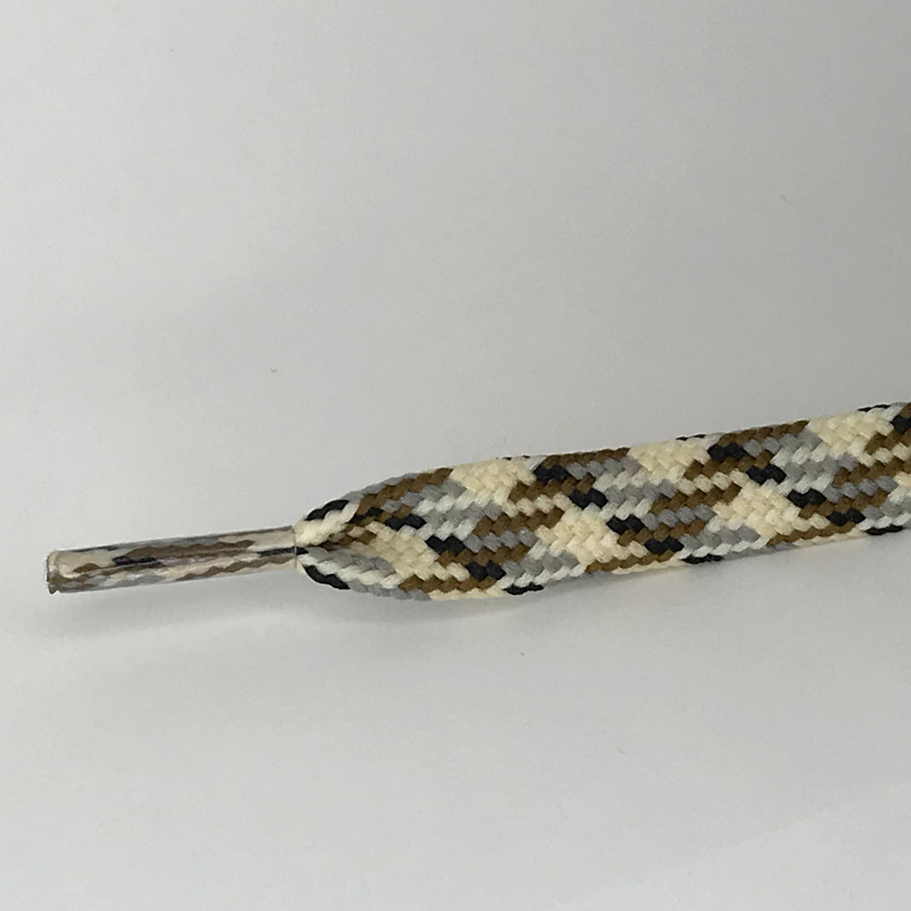 Flat 8mm polyester Camouflage Cream