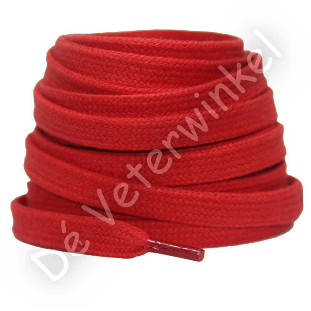 Flat 8mm cotton Red