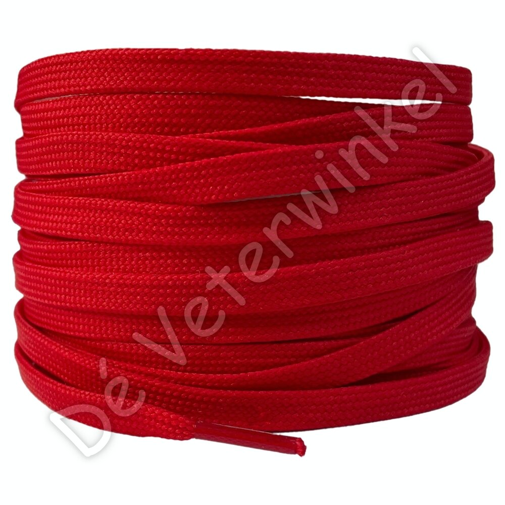 Flat 5mm polyester Red