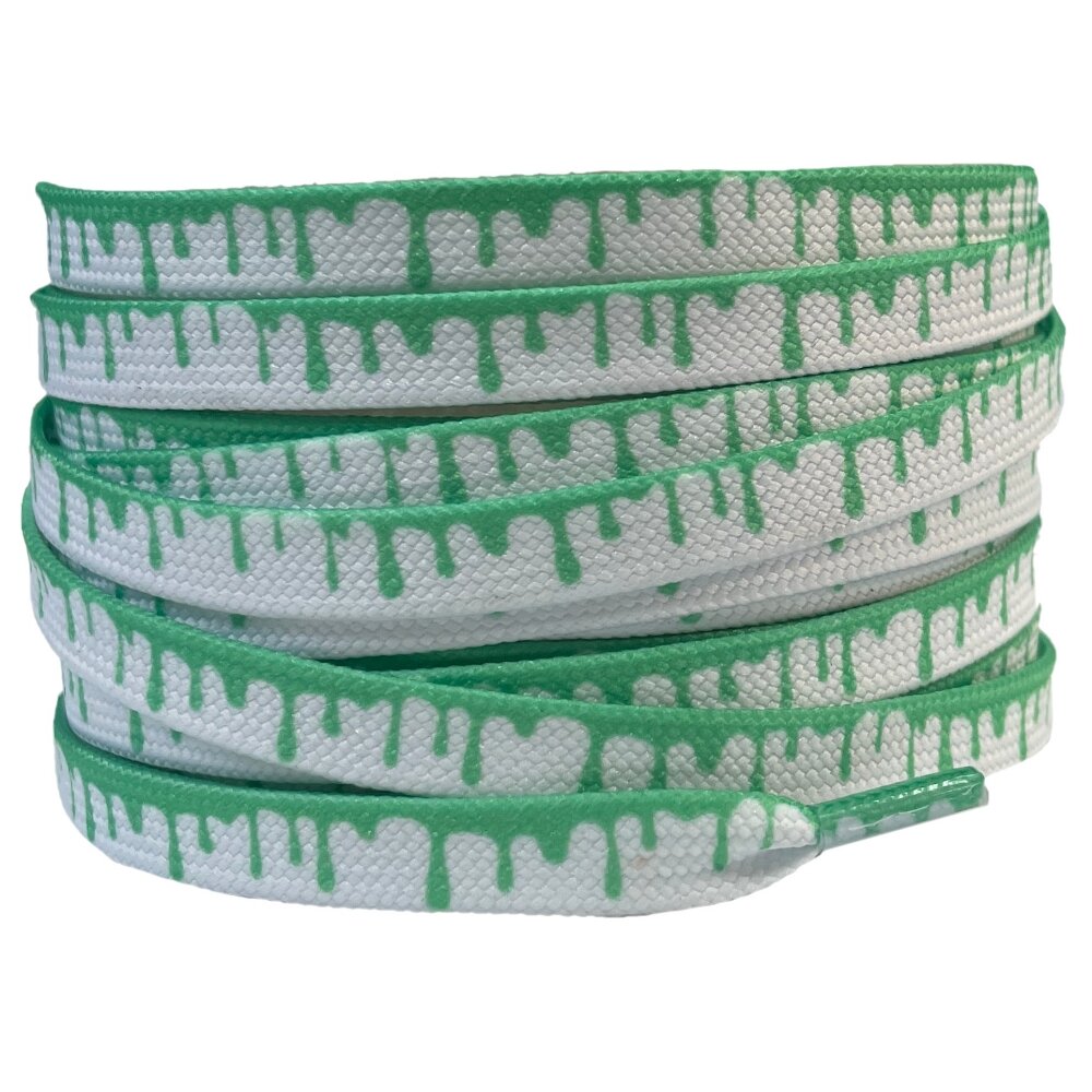 Paint Drops 8mm White/Green