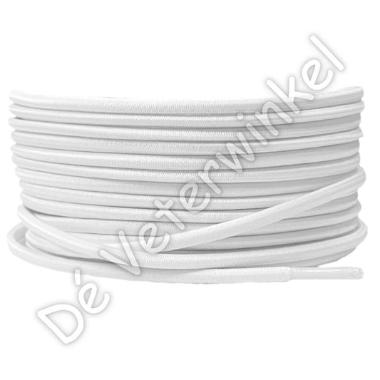 Round 3mm ELASTIC White