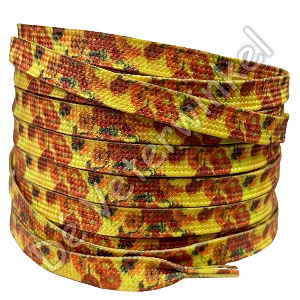 Printed lace 8mm Sunflower